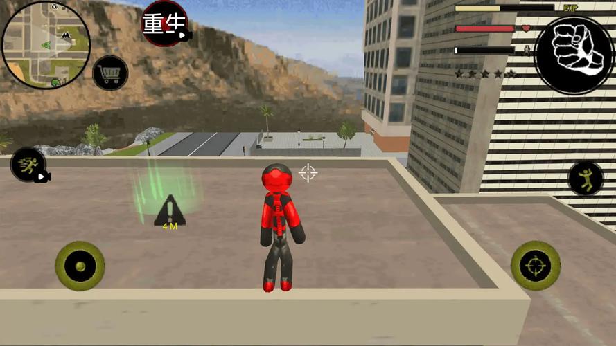 火柴人都市英雄绿色版汉化版