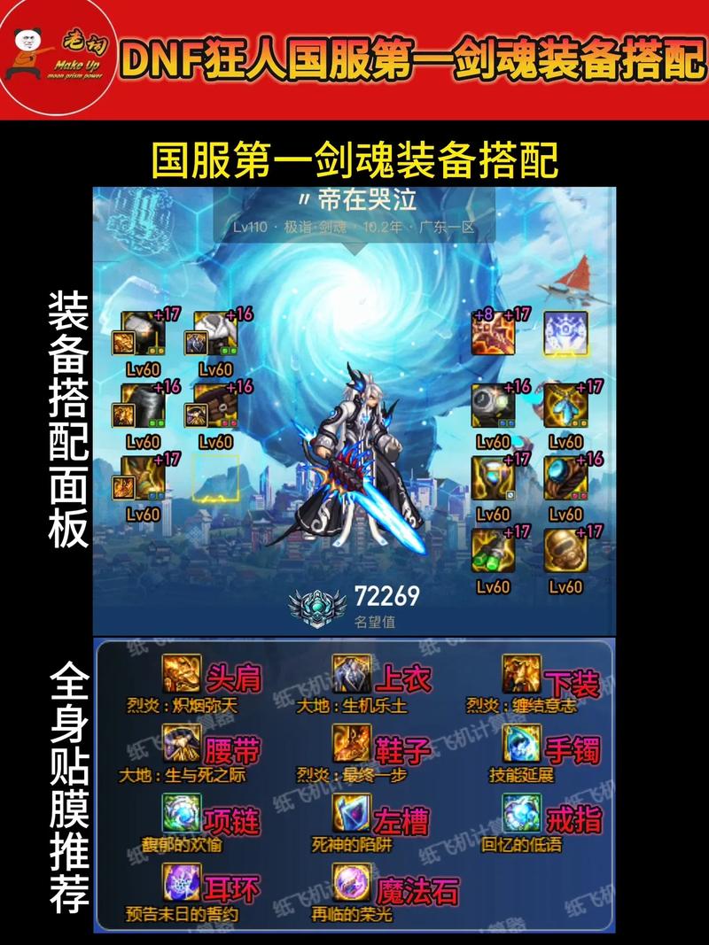 60版本剑魂顶级装备