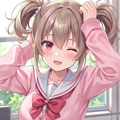 jk头像粉色系净化版