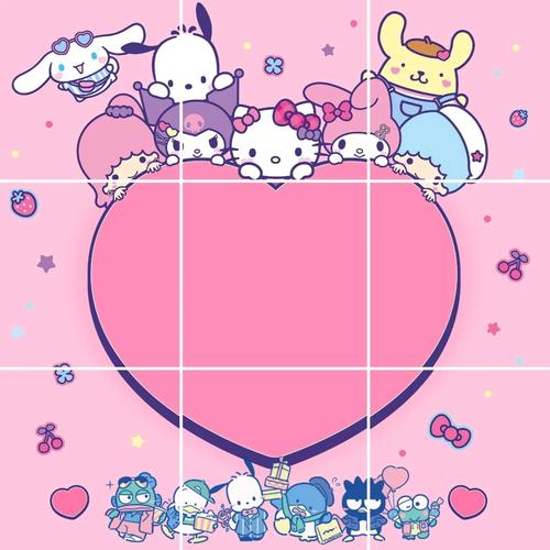 可爱九宫格图片素材提现版