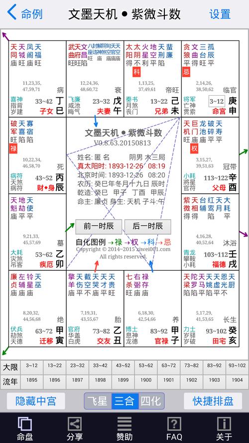 文墨天机在线命盘免费
