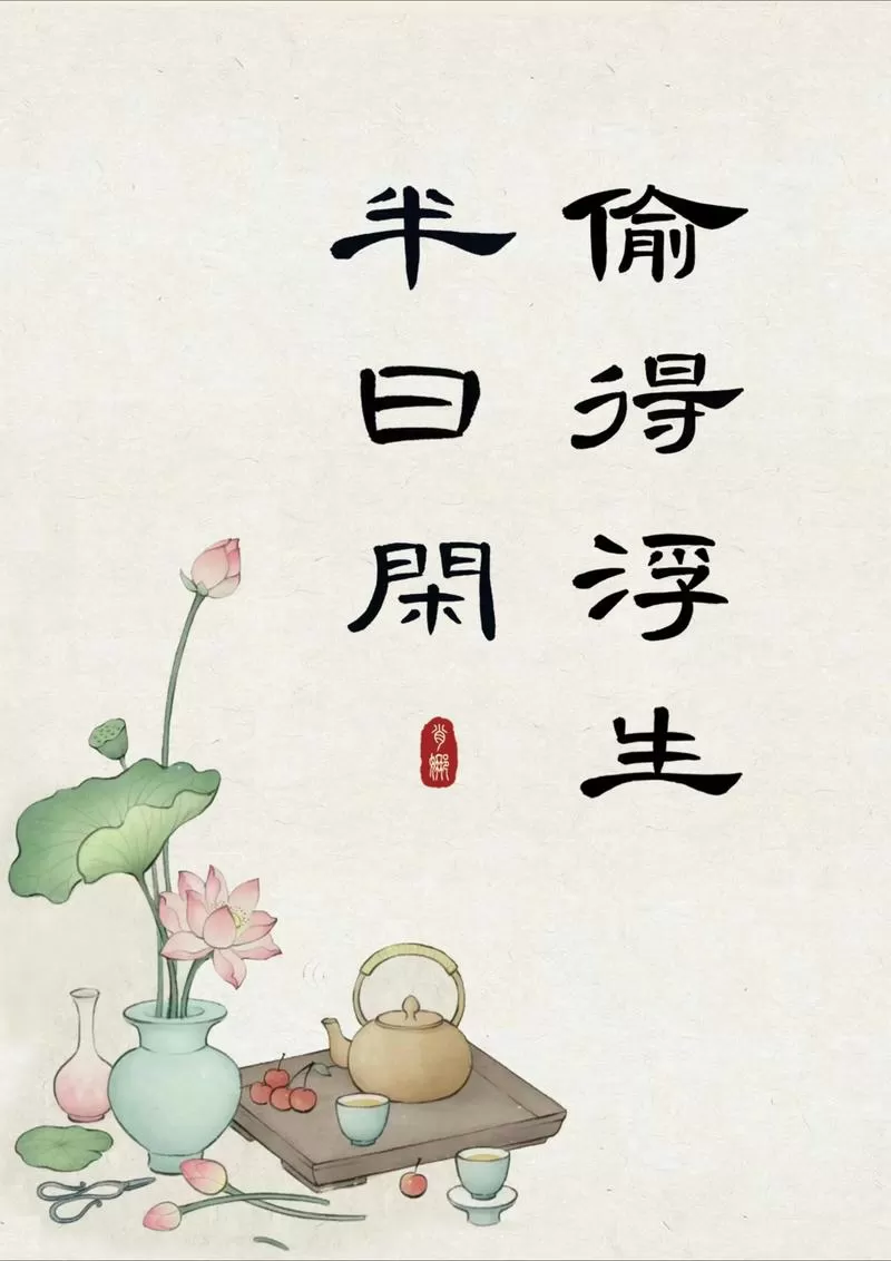 形容看开看淡的诗句