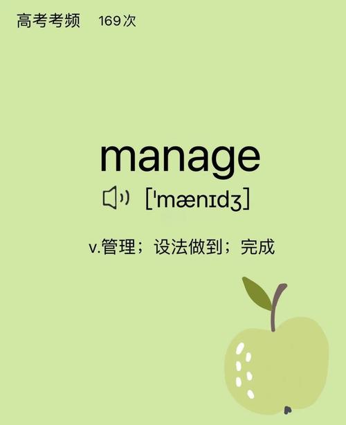 manage的形容词是什么