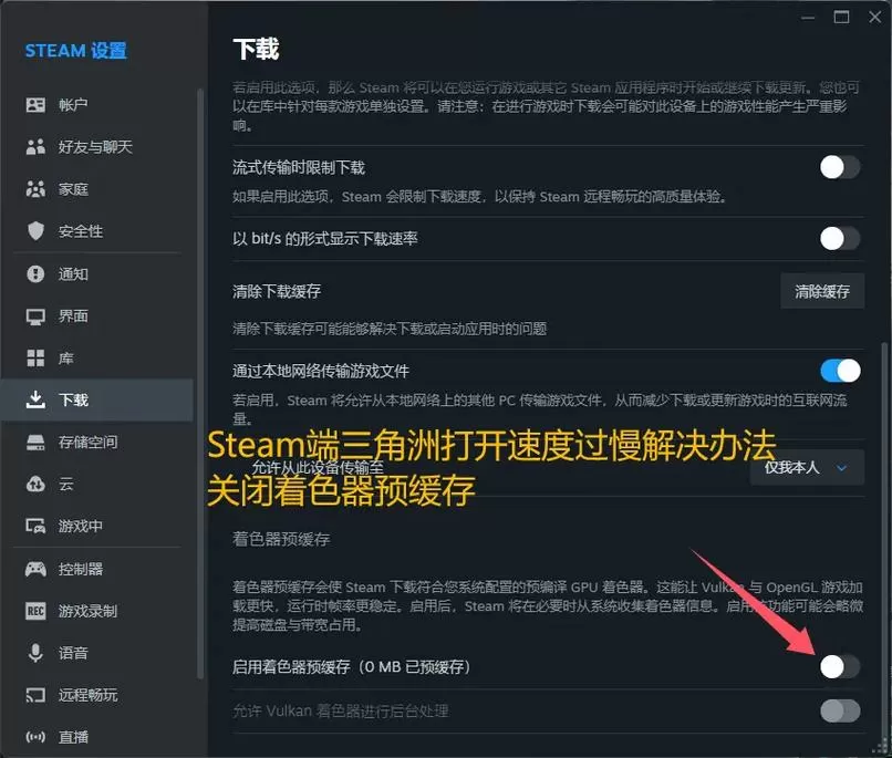 Steam着色器有必要关闭吗