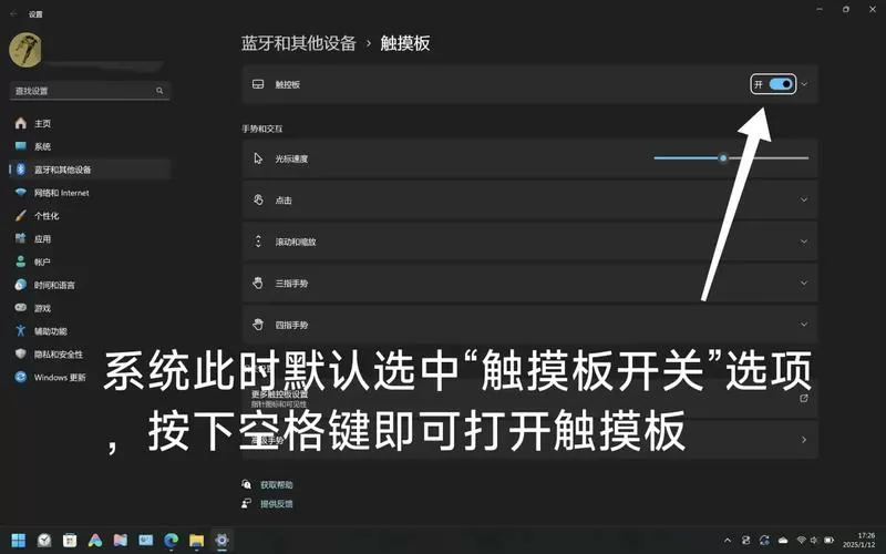电脑的鼠标触摸板动不了怎么办
