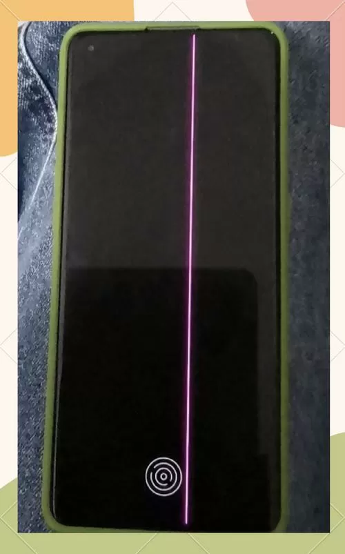 oppo手机屏幕出现一条竖红线截图