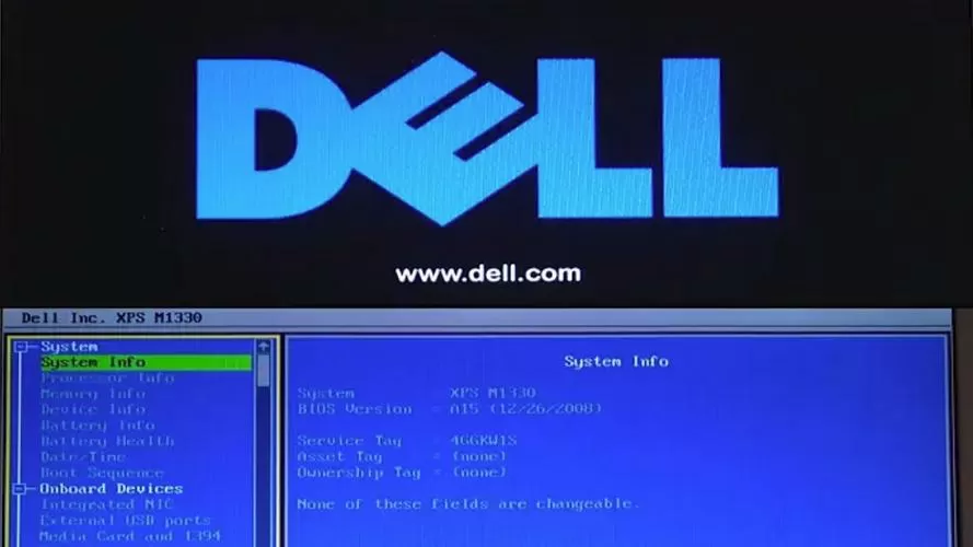 dell笔记本bios启动项截图