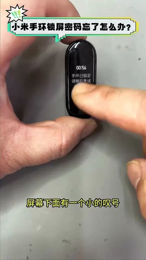 小米手环4离腕锁定忘记密码