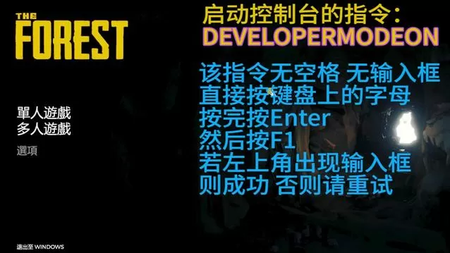 迷失森林代码指令