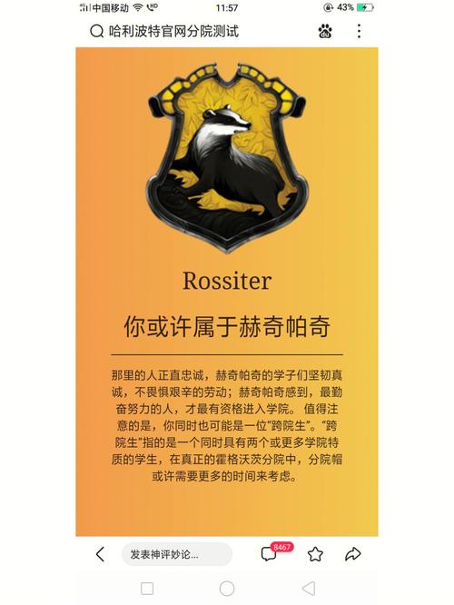 哈利波特分院测试