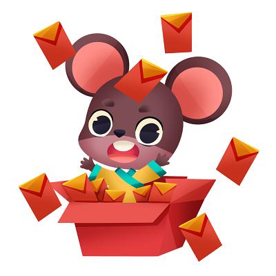可爱的小老鼠红包