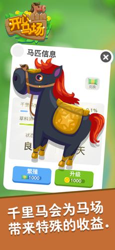 开心马场养马赚钱