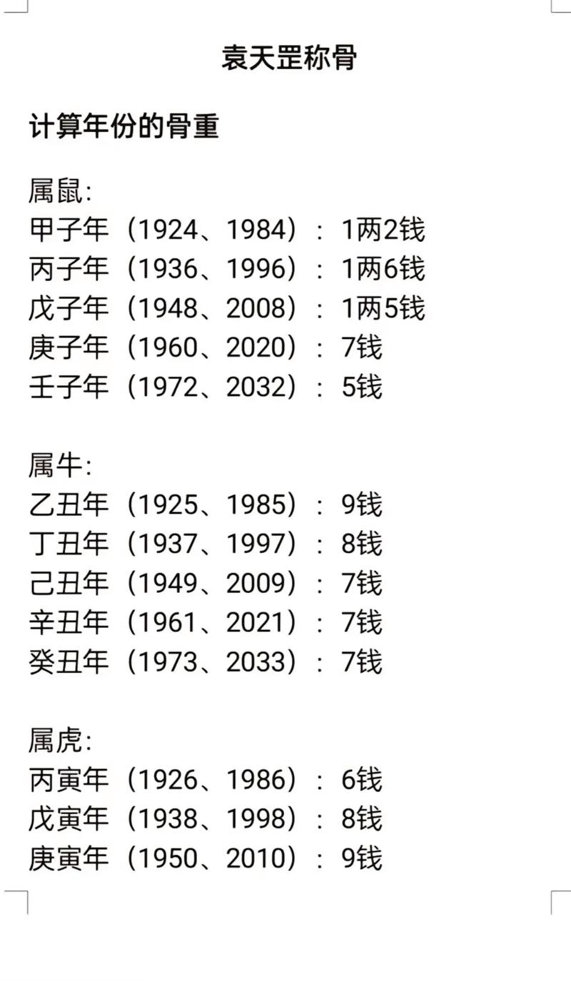 生辰八字几斤几两