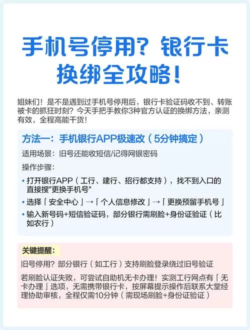手机卡停用了银行卡绑定怎么办