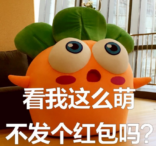 超萌萝卜要红包表情包
