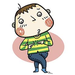 害羞男孩
