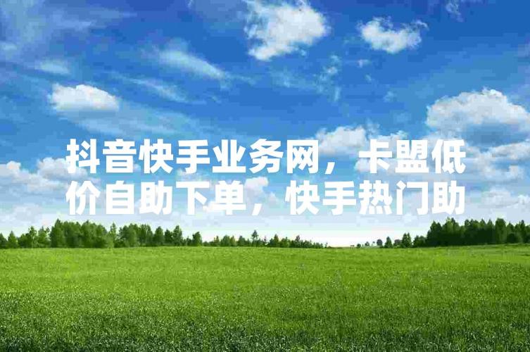 快手卡盟自助下单