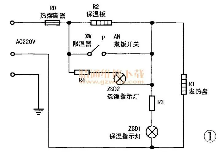 电饭煲电路图