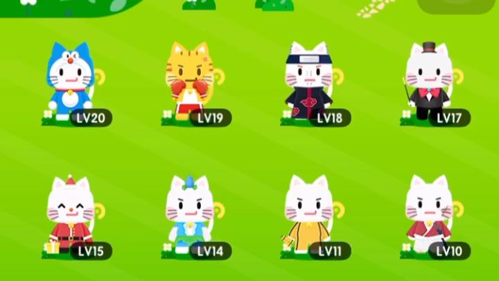 疯狂合猫猫(各等级名字)