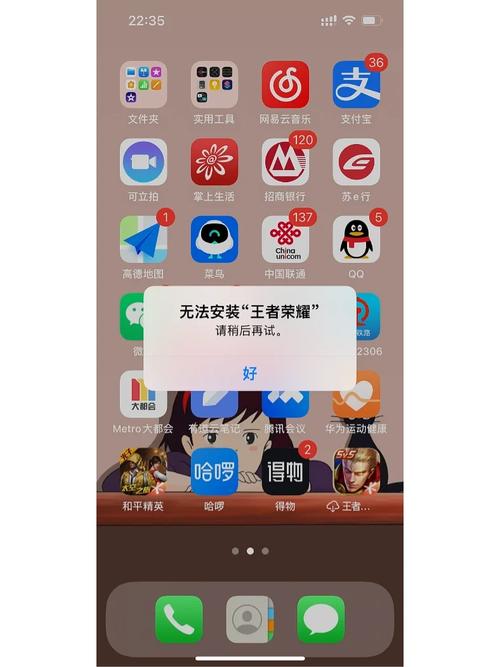 苹果安装王者显示无法安装