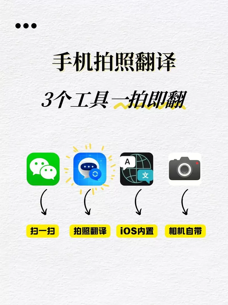 拍照翻译成中文的软件免费使用