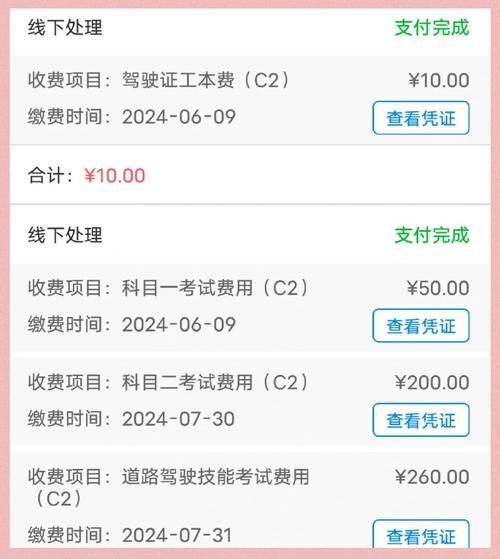科目三补考费缴费流程