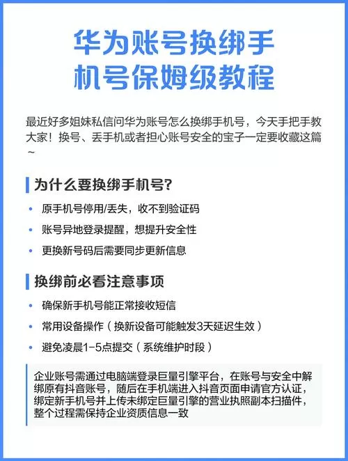 华为账号如何换绑手机号截图