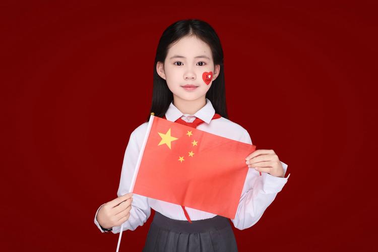 怎么把照片和国旗P在一起