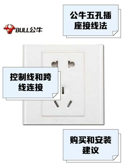 公牛五孔插座怎么接线