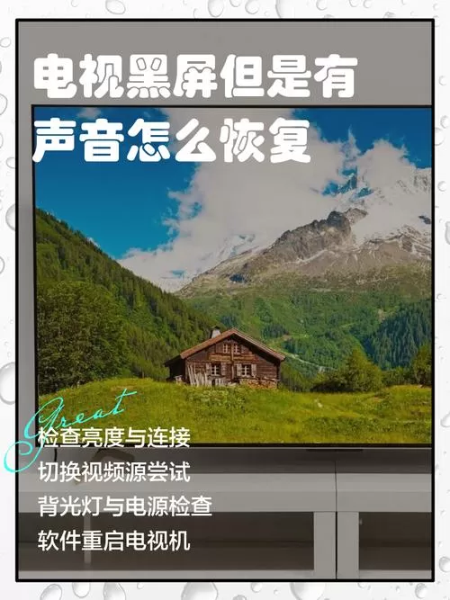三星电视机有声音但是黑屏了怎么办