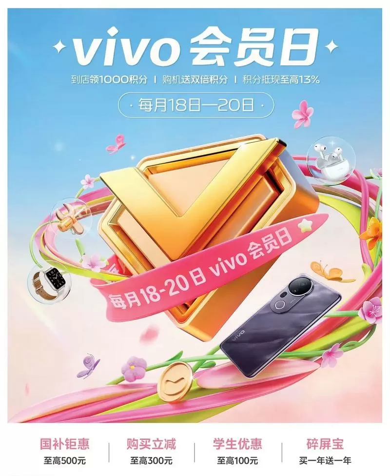 vivo手机会员日是每月的几号