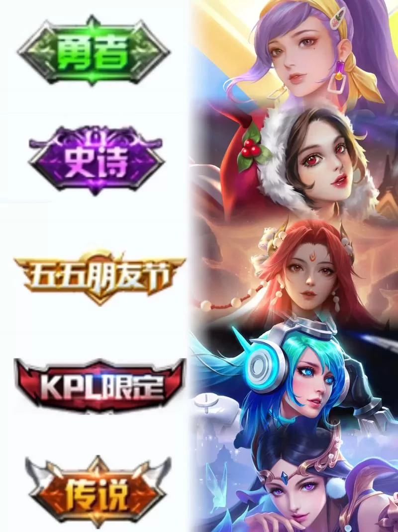 王者荣耀皮肤排行榜