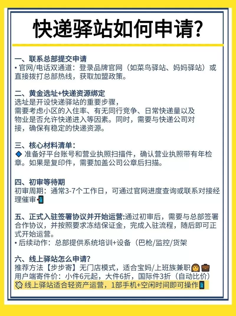申请菜鸟驿站怎么申请