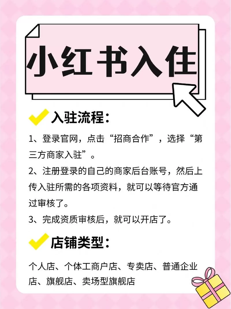 小红书个体户怎么入驻