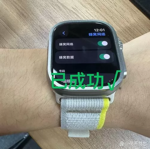 苹果手表蜂窝网络状态显示无连接