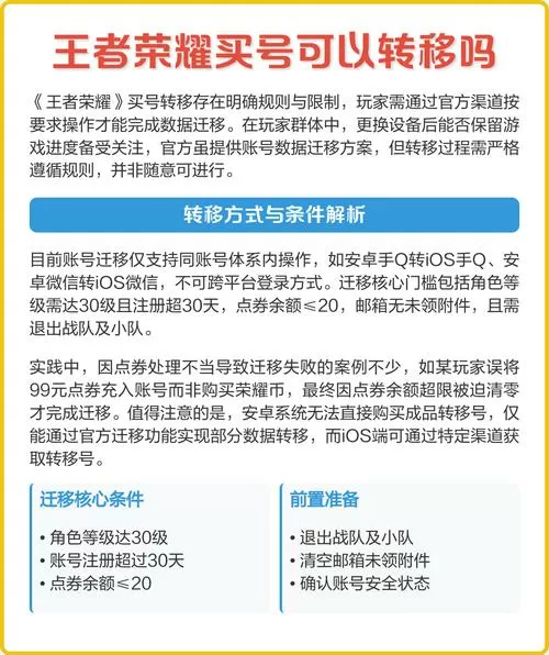 王者荣耀账号数据转移