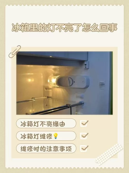 冰箱里的灯开门不亮了什么原因