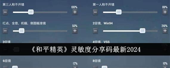 2024和平精英灵敏度代码
