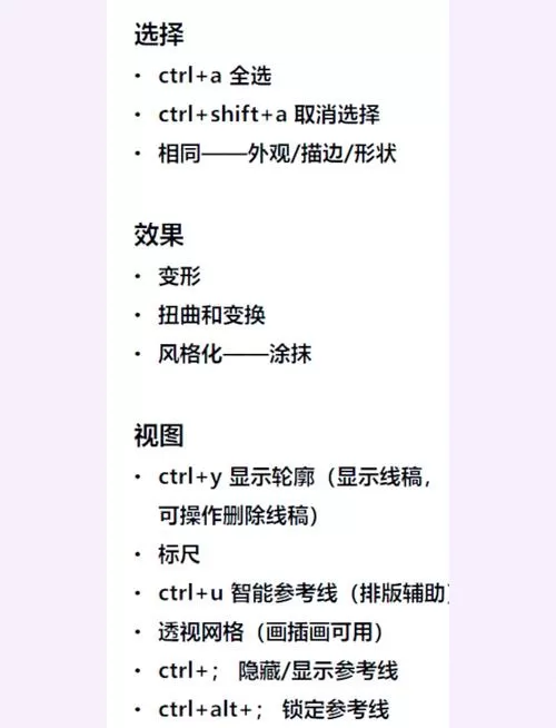 ai取消锁定快捷键