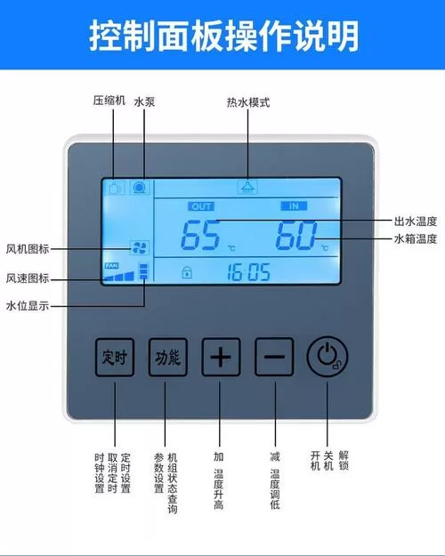 空气能按键图解大全