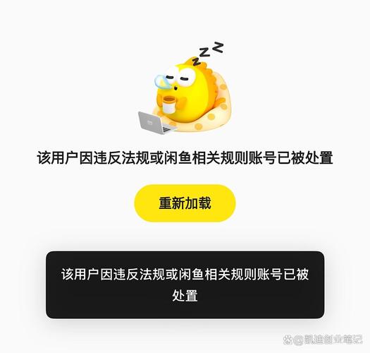 咸鱼显示用户状态异常