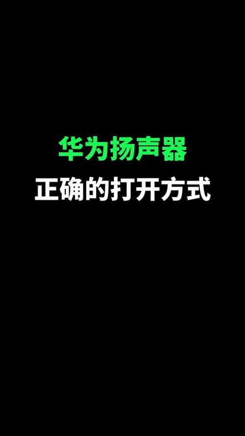 华为手机怎么打开双喇叭