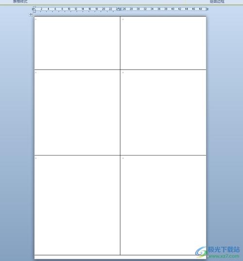 word文档一页分成六块