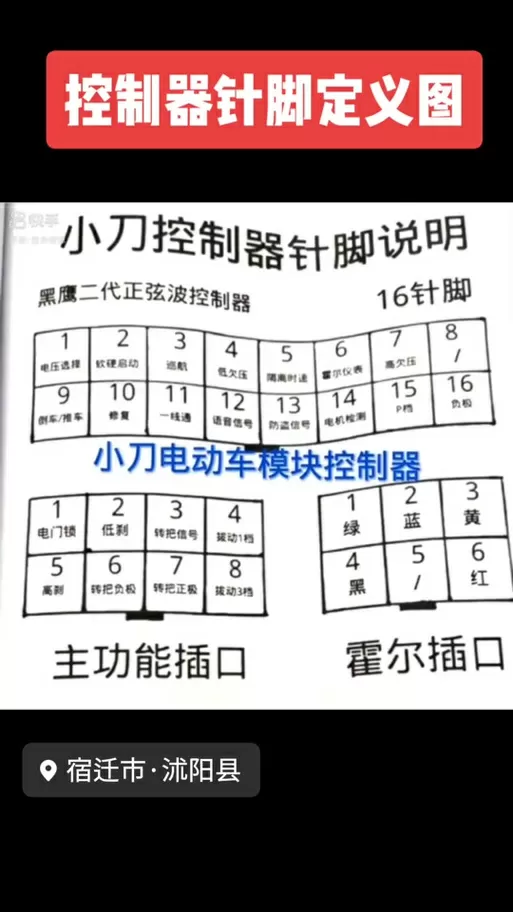 绿佳电动车控制器接线图详解