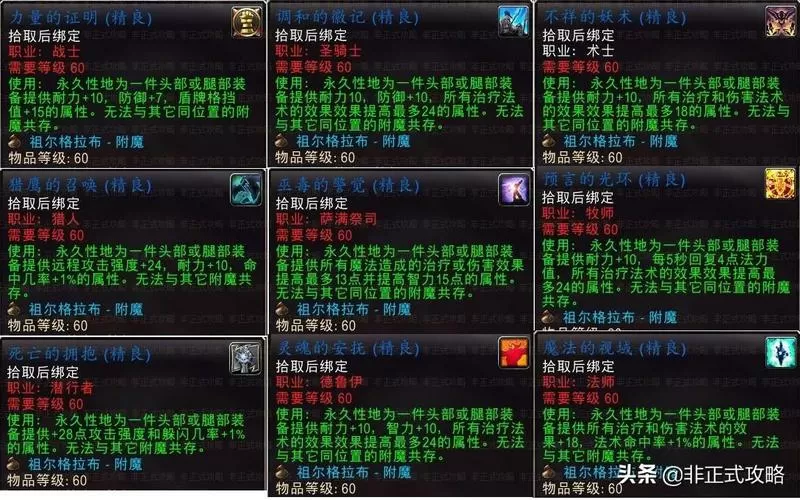 祖尔格拉布附魔在哪换