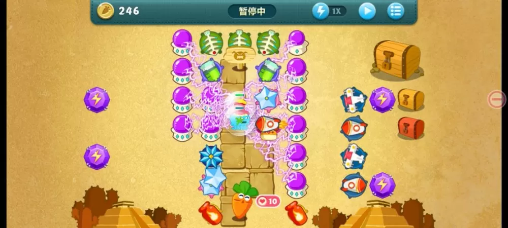 保卫萝卜挑战模式44关攻略