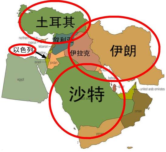 世界地图以色列