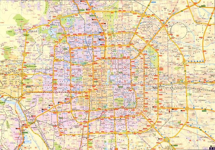 北京城区交通地图(2020高清版)