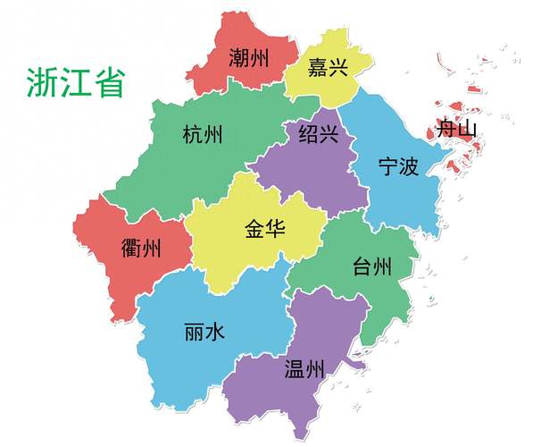 浙江地图全图