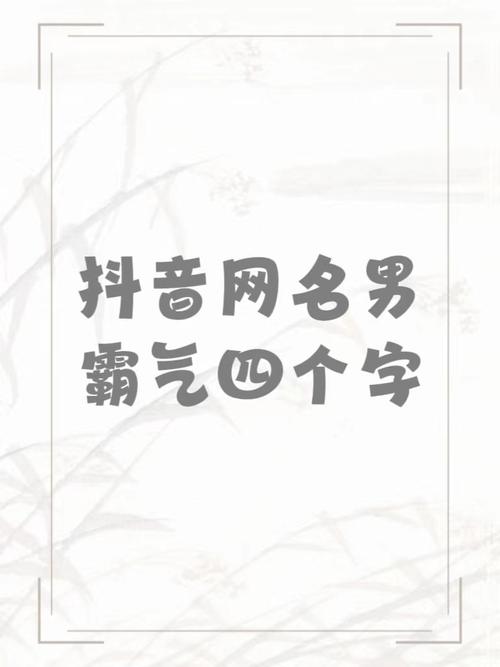 抖音名字大全男